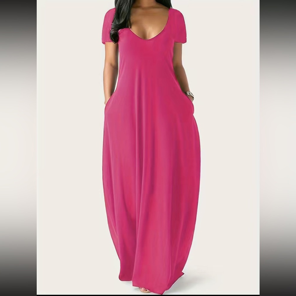 Boho side pockets comfy maxi dress - Picture 8 of 16